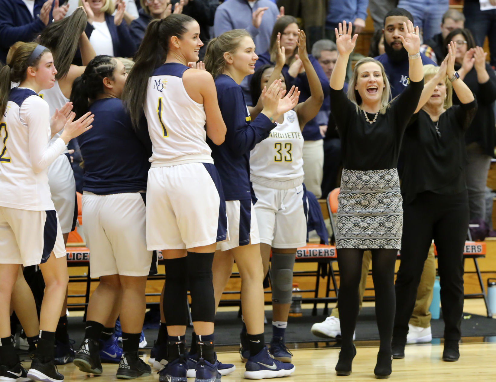 Marquette Catholic/Northfield, girls semistate basektball